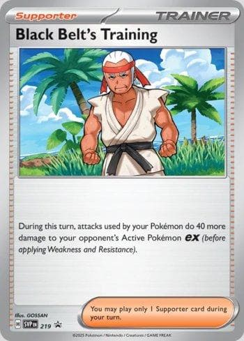 Carta Black Belt's Training 219/215 do set Escarlate e Violeta Promos — Pokémon TCG | Bynx