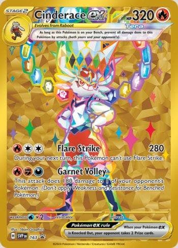 Carta Cinderace ex 163/215 do set Escarlate e Violeta Promos — Pokémon TCG | Bynx