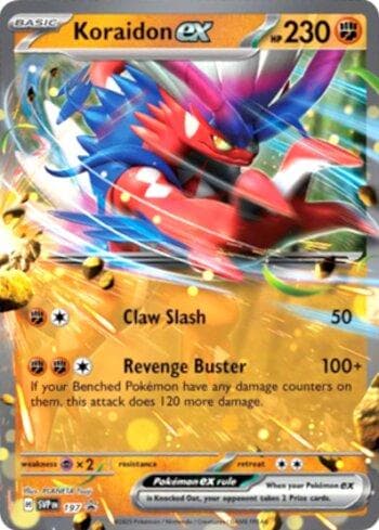 Carta Koraidon ex 197/215 do set Escarlate e Violeta Promos — Pokémon TCG | Bynx