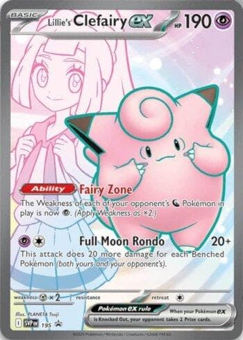 Carta Lillie's Clefairy ex 195/215 do set Escarlate e Violeta Promos — Pokémon TCG | Bynx