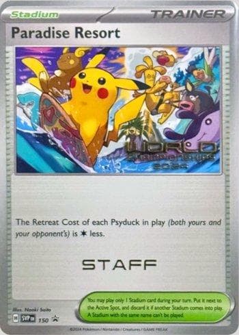 Carta Paradise Resort (World Championships 2023)(STAFF) 150b/215 do set Escarlate e Violeta Promos — Pokémon TCG | Bynx