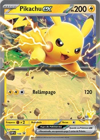 Carta Pikachu ex 106/215 do set Escarlate e Violeta Promos — Pokémon TCG | Bynx
