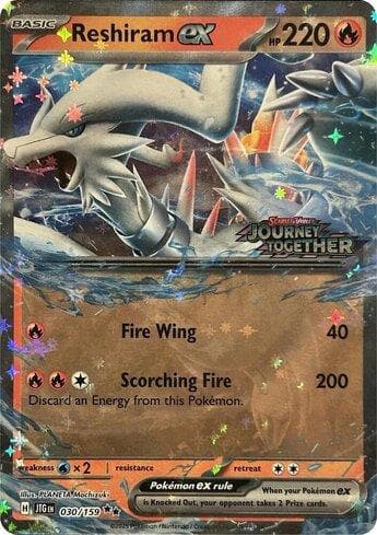 Carta Reshiram ex (Journey Together Stamped) 030b/215 do set Escarlate e Violeta Promos — Pokémon TCG | Bynx