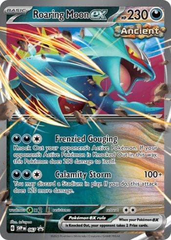 Carta Roaring Moon ex 067/215 do set Escarlate e Violeta Promos — Pokémon TCG | Bynx