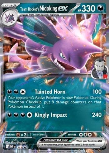 Team Rocket's Nidoking ex 217/215 — Escarlate e Violeta Promos