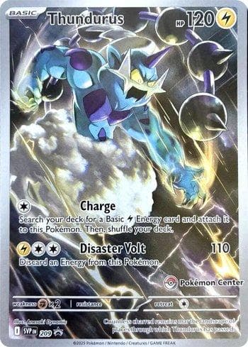 Carta Thundurus (Pokemon Center Exclusive) 209b/215 do set Escarlate e Violeta Promos — Pokémon TCG | Bynx