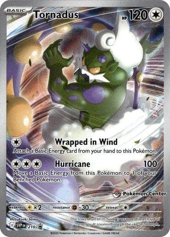 Carta Tornadus (Pokemon Center Exclusive) 210b/215 do set Escarlate e Violeta Promos — Pokémon TCG | Bynx