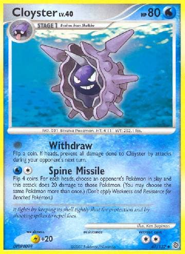 Carta Cloyster 47/132 do set Maravilhas Secretas — Pokémon TCG | Bynx