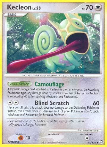Carta Kecleon 52/132 do set Maravilhas Secretas — Pokémon TCG | Bynx