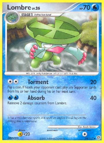 Carta Lombre 54/132 do set Maravilhas Secretas — Pokémon TCG | Bynx
