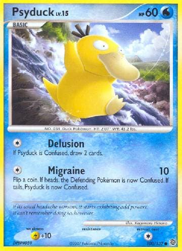 Carta Psyduck 100/132 do set Maravilhas Secretas — Pokémon TCG | Bynx