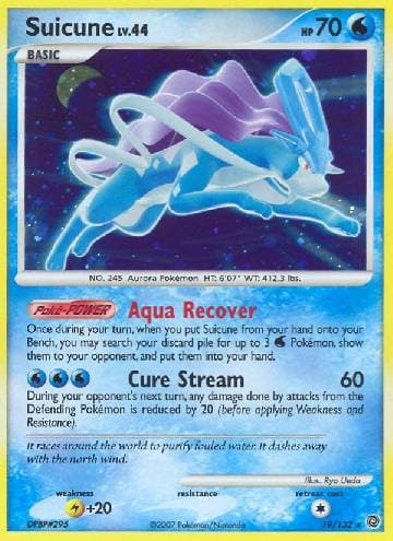 Carta Suicune 19/132 do set Maravilhas Secretas — Pokémon TCG | Bynx