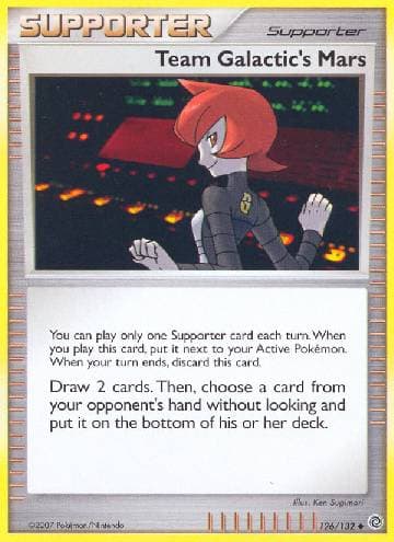 Carta Team Galactic's Mars 126/132 do set Maravilhas Secretas — Pokémon TCG | Bynx