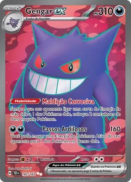 Carta Gengar ex 193/162 do set Forças Temporais — Pokémon TCG | Bynx