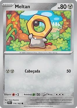 Carta Meltan 116/162 do set Forças Temporais — Pokémon TCG | Bynx