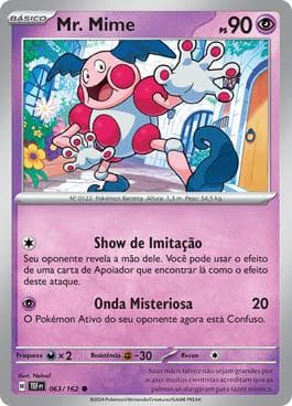 Carta Mr. Mime 063/162 do set Forças Temporais — Pokémon TCG | Bynx