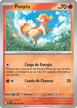 Carta Ponyta 026/162 do set Forças Temporais — Pokémon TCG | Bynx