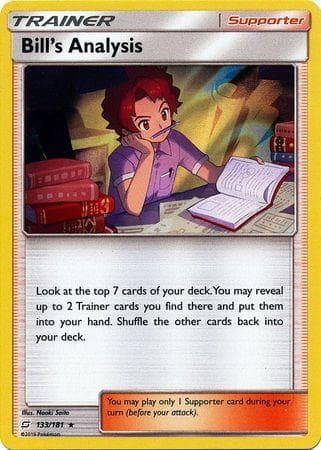 Carta Bill's Analysis 133/181 do set União de Aliados — Pokémon TCG | Bynx