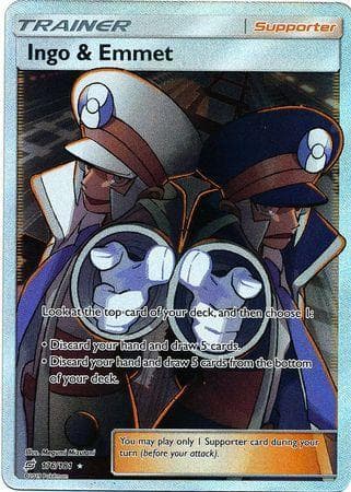Carta Ingo & Emmet 176/181 do set União de Aliados — Pokémon TCG | Bynx