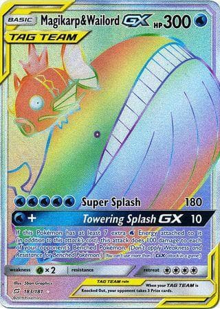 Carta Magikarp & Wailord-GX 183/181 do set União de Aliados — Pokémon TCG | Bynx