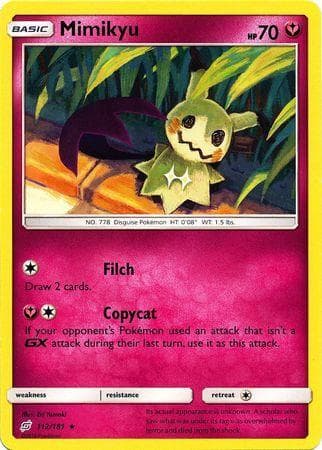 Carta Mimikyu 112/181 do set União de Aliados — Pokémon TCG | Bynx