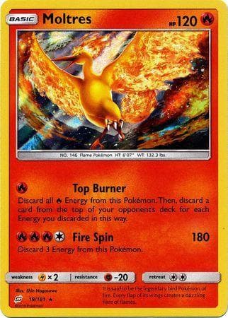 Carta Moltres 19/181 do set União de Aliados — Pokémon TCG | Bynx