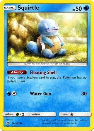 Carta Squirtle 22/181 do set União de Aliados — Pokémon TCG | Bynx