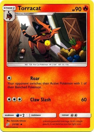 Carta Torracat 21/181 do set União de Aliados — Pokémon TCG | Bynx
