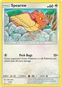 Spearow 13/30 — Sun & Moon Trainer Kit - Alolan Raichu