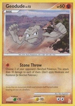 Geodude 01/11 — Diamond & Pearl Trainer Kit - Lucario