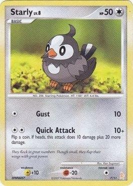 Carta Starly 07/11 do set Diamond & Pearl Trainer Kit - Lucario — Pokémon TCG | Bynx