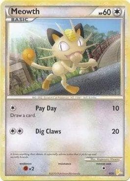 Carta Meowth 04/30 do set HS Trainer Kit - Raichu — Pokémon TCG | Bynx
