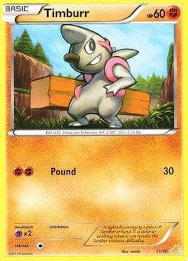 Timburr 11 — Black & White Trainer Kit - Excadrill