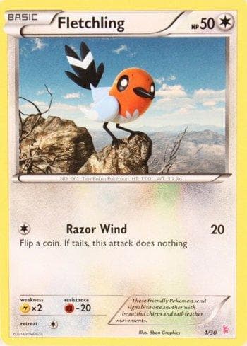 Carta Fletchling 1/30 do set XY Trainer Kit - Sylveon — Pokémon TCG | Bynx