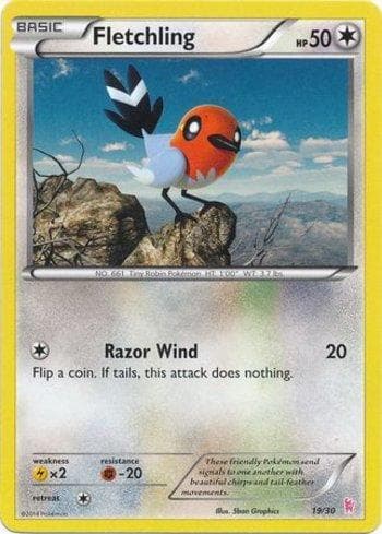 Fletchling 19/30 — XY Trainer Kit - Sylveon