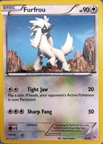 Furfrou 22/30 — XY Trainer Kit - Sylveon