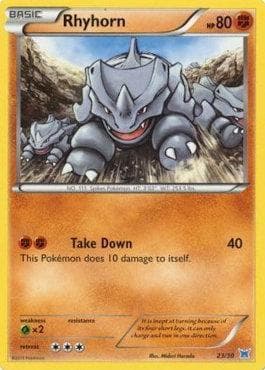 Carta Rhyhorn 23/30 do set XY Trainer Kit - Latios — Pokémon TCG | Bynx