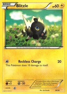 Carta Blitzle 026/30 do set XY Trainer Kit - Pikachu Libre — Pokémon TCG | Bynx