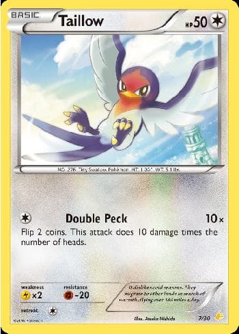 Taillow 7 — XY Trainer Kit - Pikachu Libre