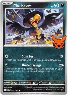 Carta Murkrow 131/30 do set Trick or Trade BOOster 2023 — Pokémon TCG | Bynx