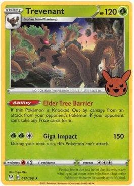 Carta Trevenant 017/30 do set Trick or Trade BOOster 2023 — Pokémon TCG | Bynx