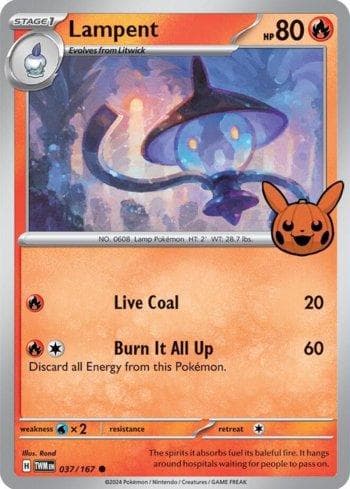 Carta Lampent 037/30 do set Coleção BR — TOT24 — Pokémon TCG | Bynx
