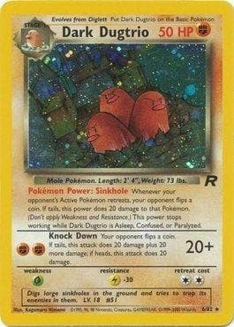 Carta Dark Dugtrio 6/82 do set Team Rocket — Pokémon TCG | Bynx