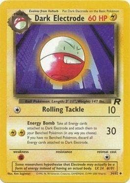 Carta Dark Electrode 34/82 do set Team Rocket — Pokémon TCG | Bynx
