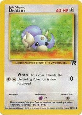 Carta Dratini 53/82 do set Team Rocket — Pokémon TCG | Bynx