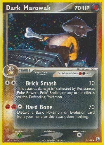 Carta Dark Marowak 7/109 do set Team Rocket Returns — Pokémon TCG | Bynx