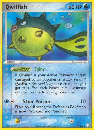 Carta Qwilfish 27/109 do set Team Rocket Returns — Pokémon TCG | Bynx