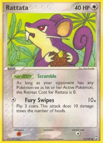 Carta Rattata 71/109 do set Team Rocket Returns — Pokémon TCG | Bynx