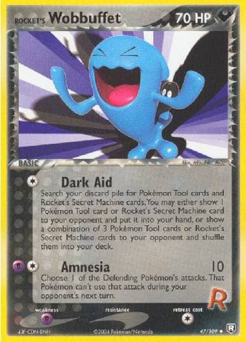 Carta Rocket's Wobbuffet 47/109 do set Team Rocket Returns — Pokémon TCG | Bynx