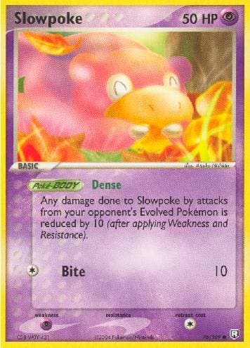 Carta Slowpoke 76/109 do set Team Rocket Returns — Pokémon TCG | Bynx